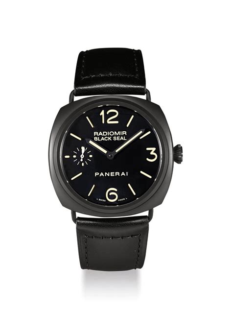 panerai op 6723|PANERAI. A LARGE STAINLESS STEEL AND BLACK .